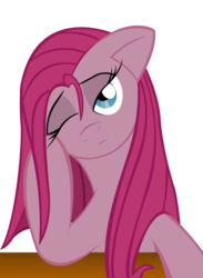Size: 7320x10000 | Tagged: safe, artist:alexpony, pinkie pie, g4, .psd available, absurd resolution, bored, cute, cuteamena, female, pinkamena diane pie, simple background, solo, transparent background, vector