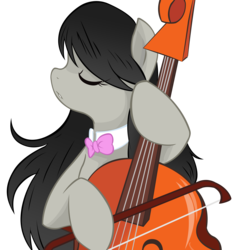 Size: 10000x10636 | Tagged: safe, artist:alexpony, artist:monochromaticbay, octavia melody, earth pony, pony, g4, .psd available, absurd resolution, cello, female, musical instrument, simple background, solo, transparent background, vector