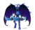 Size: 1500x1300 | Tagged: safe, artist:cambalt, nightmare moon, g4, armor, clothes, crossover, demon hunter, female, fusion, glaive, glowing eyes, illidan stormrage, looking at you, parody, simple background, solo, spread wings, transparent background, vector, warcraft, weapon