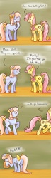 Size: 1000x3469 | Tagged: safe, artist:shiaran, bow tie (g1), posey, earth pony, pony, g1, askposey, baking, bow, comic, cookie, duo, hair bow, smoke, soot, swapped cutie marks, tail bow, tumblr, tumblr comic, vomiting