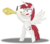 Size: 6966x6196 | Tagged: safe, artist:medio-cre, oc, oc only, oc:fausticorn, pony, absurd resolution, angry, bipedal, lauren faust, panzerfaust, pun, recoilless rifle, solo, upset, weapon