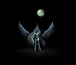 Size: 1062x899 | Tagged: safe, artist:zmok, princess luna, g4, female, solo