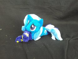 Size: 1280x960 | Tagged: safe, artist:vulpinedesigns, trixie, pony, unicorn, g4, cute, diatrixes, female, irl, mare, photo, plushie, solo