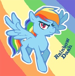 Size: 400x406 | Tagged: safe, artist:ladyjenise, rainbow dash, g4, female, solo