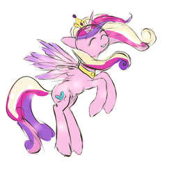 Size: 3000x3000 | Tagged: safe, artist:iwuvmemyjunjouegoist, princess cadance, alicorn, pony, g4, female, solo