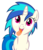 Size: 1280x1482 | Tagged: safe, artist:flamelauncher14, dj pon-3, vinyl scratch, pony, unicorn, g4, female, fourth wall, horn, licking, licking the fourth wall, looking at you, mare, open mouth, recolor, simple background, solo, tongue out, transparent background, vector