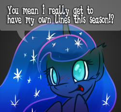 Size: 496x460 | Tagged: safe, artist:tivy, princess luna, alicorn, pony, g4, female, joke, looking at you, mare, solo, speech bubble