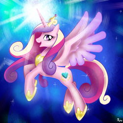 Size: 3000x3000 | Tagged: safe, artist:renokim, princess cadance, alicorn, pony, g4, female, mare, solo