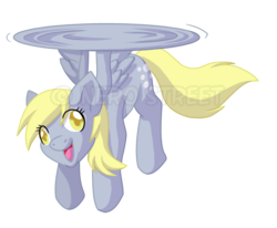 Size: 800x660 | Tagged: safe, artist:nerostreet, derpy hooves, pegasus, pony, g4, female, helicopter, how, mare, solo, watermark
