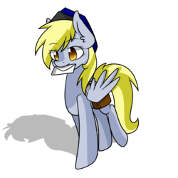 Size: 2000x2000 | Tagged: safe, artist:derpiliciouspony, derpy hooves, pegasus, pony, g4, female, letter, mail, mare, mouth hold, solo