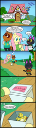 Size: 628x2200 | Tagged: safe, artist:madmax, fluttershy, tanooki, comic:the town, g4, animal crossing, arrested development, cameo, clothes, comic, crossover, male, nintendo, parody, sonic the hedgehog, sonic the hedgehog (series), sweater, sweatershy, tom nook