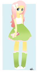 Size: 1177x2186 | Tagged: safe, artist:riizu-chii, fluttershy, equestria girls, g4, female, solo