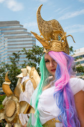 Size: 900x1348 | Tagged: safe, artist:cookiekabuki, princess celestia, human, g4, cosplay, irl, irl human, photo, solo