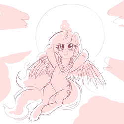 Size: 900x900 | Tagged: safe, artist:mewball, princess celestia, g4, backlighting, cute, cutelestia, female, magic, monochrome, solo, sun