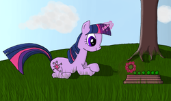 Size: 900x533 | Tagged: safe, artist:csiequestria, twilight sparkle, g4, female, peg solitaire, solo