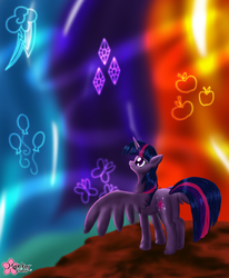 Size: 3003x3651 | Tagged: safe, artist:clouddg, twilight sparkle, alicorn, pony, g4, chest fluff, cutie mark, female, fluffy, leg fluff, magic, mare, solo, twilight sparkle (alicorn)