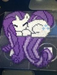 Size: 720x960 | Tagged: safe, artist:pandaproblem, rarity, g4, perler beads, photo