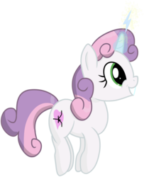 Size: 2080x2560 | Tagged: safe, artist:transparentpony, sweetie belle, pony, unicorn, g4, female, filly, foal, horn, simple background, solo, transparent background