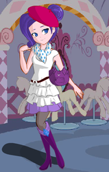 Size: 304x477 | Tagged: safe, artist:runningwiththedobees, edit, rarity, equestria girls, g4, belt, boots, clothes, cropped, female, high heel boots, shirt, shoes, skirt, solo