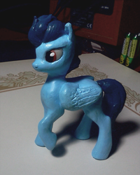 Size: 400x500 | Tagged: safe, artist:mindlesshead, oc, oc only, oc:brightsky, pegasus, pony, customized toy, figure, figurine, irl, photo, prpg, sculpture, toy