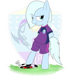 Size: 1270x1375 | Tagged: safe, artist:mcsadat, oc, oc only, oc:tracy cage, pony, 4chan cup, ball, bipedal, football, solo