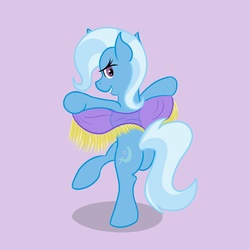 Size: 1500x1500 | Tagged: safe, artist:lomeo, trixie, pony, unicorn, g4, bipedal, butt, clothes, dancing, dress, female, plot, solo, veil