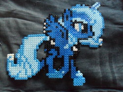 Size: 900x675 | Tagged: safe, artist:tuccsok, princess luna, g4, female, perler beads, photo, solo