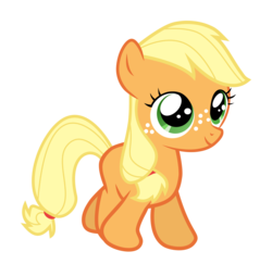 Size: 5208x5061 | Tagged: safe, artist:serenawyr, applejack, g4, absurd resolution, cute, female, filly, filly applejack, jackabetes, simple background, solo, transparent background, vector, younger