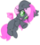 Size: 700x780 | Tagged: safe, artist:starlightlore, oc, oc only, oc:heartbeat, bat pony, pony, blank flank, female, filly, heart eyes, simple background, solo, transparent background, wingding eyes