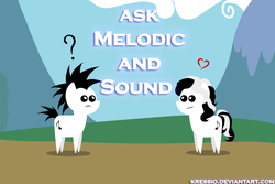 Size: 960x640 | Tagged: safe, artist:kressio, oc, oc only, oc:melodic punch, oc:sound beat, ask melodic and sound, cute, pointy ponies, tumblr