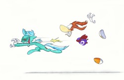 Size: 3187x2066 | Tagged: safe, artist:quynzel, lyra heartstrings, g4, crossover, dragging, fetish, hand, hand fetish, mine!, rayman, stealing, that pony sure does love hands, traditional art, yoshikage lyra