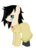 Size: 1026x1417 | Tagged: safe, artist:krust78, pony, eyeliner, makeup, ponified, simple background, solo, tomoko kuroki, transparent background, watamote