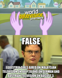 Size: 480x601 | Tagged: safe, human, equestria girls, g4, dwight schrute, hand, image macro, meme, schrute facts