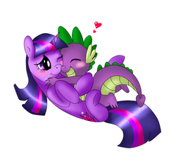 Size: 900x860 | Tagged: safe, artist:behond, artist:warepwn3, spike, twilight sparkle, g4, female, male, ship:twispike, shipping, spikelove, straight