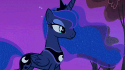 Size: 500x281 | Tagged: safe, screencap, princess luna, g4, sleepless in ponyville, animated, female, solo
