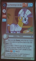 Size: 470x800 | Tagged: safe, zecora, zebra, g4, ccg, enterplay, mlp trading card game