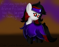 Size: 1500x1200 | Tagged: safe, artist:psalmie, oc, oc only, oc:blackjack, pony, unicorn, fallout equestria, fallout equestria: project horizons, clothes, dress, horn, level 5 (iconium) (project horizons), red eyes, solo, unicorn oc