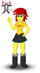 Size: 1096x1994 | Tagged: safe, artist:tofer18, oc, oc only, equestria girls, g4, mika pheonix, solo, spiralsong