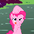 Size: 540x540 | Tagged: safe, screencap, pinkie pie, earth pony, pony, g4, griffon the brush off, season 1, animated, female, gif, mare, solo, tongue out