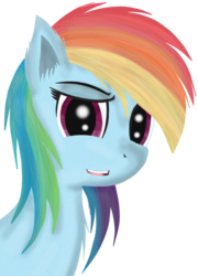 Size: 600x832 | Tagged: safe, artist:liquidarrow-x, rainbow dash, g4, female, portrait, solo