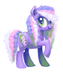 Size: 481x550 | Tagged: safe, artist:needsmoarg4, wysteria, earth pony, pony, g3, g4, digital painting, female, g3 to g4, generation leap, mare, simple background, solo, white background