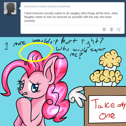 Size: 1280x1280 | Tagged: safe, artist:novaspark, pinkie pie, g4, innocent pinkie, tumblr