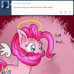 Size: 1280x1280 | Tagged: safe, artist:novaspark, pinkie pie, g4, female, innocent pinkie, solo, tumblr