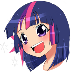 Size: 517x483 | Tagged: safe, artist:makeoutsessions, twilight sparkle, human, g4, anime, female, humanized, solo