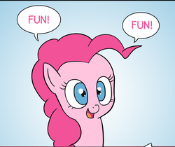 Size: 1024x861 | Tagged: safe, artist:doublewbrothers, pinkie pie, g4, female, solo, text