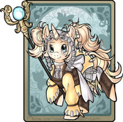 Size: 500x496 | Tagged: safe, artist:mocha-shortcake, pony, cleric, clothes, cute, fire emblem, fire emblem awakening, lissa, nintendo, ponified, solo, staff