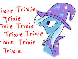 Size: 917x700 | Tagged: safe, artist:grilledcat, trixie, pony, unicorn, g4, female, mare, one word, solo
