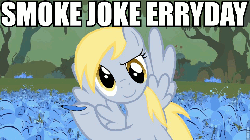 Size: 960x540 | Tagged: safe, derpy hooves, pegasus, pony, bridle gossip, g4, female, gif, image macro, mare, non-animated gif, poison joke, smoke weed everyday, snoop dogg, solo
