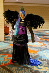 Size: 1280x1920 | Tagged: safe, artist:kana-mitsu, nightmare moon, human, g4, cosplay, irl, irl human, photo, solo