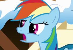 Size: 485x333 | Tagged: safe, screencap, rainbow dash, g4, winter wrap up, female, solo